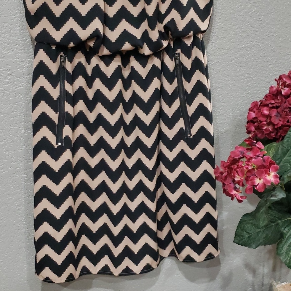 SL fashions black brown print sheath dress size 12 - Picture 6 of 8